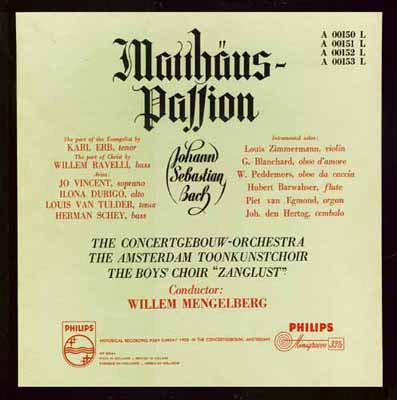 opname 2 april 1939 (Palmzondag) in het Concertgebouw te Amsterdam